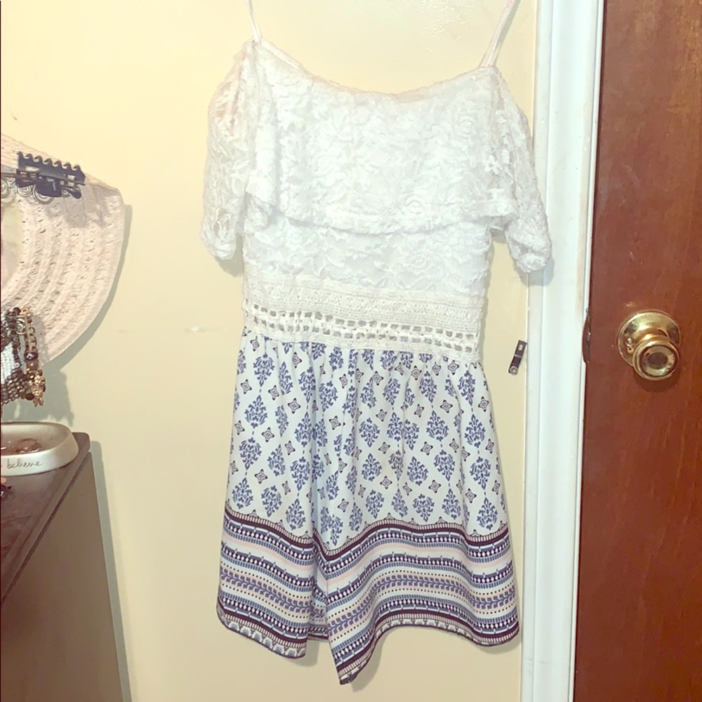 Off the shoulder romper!